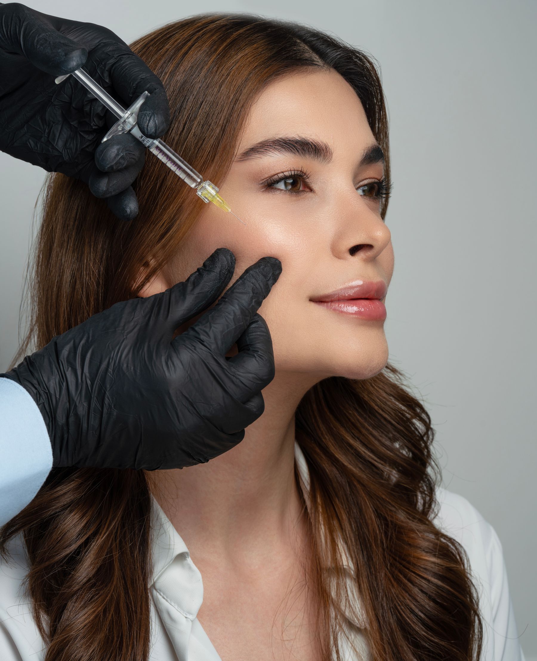 Cosmetic injectable treatment close-up