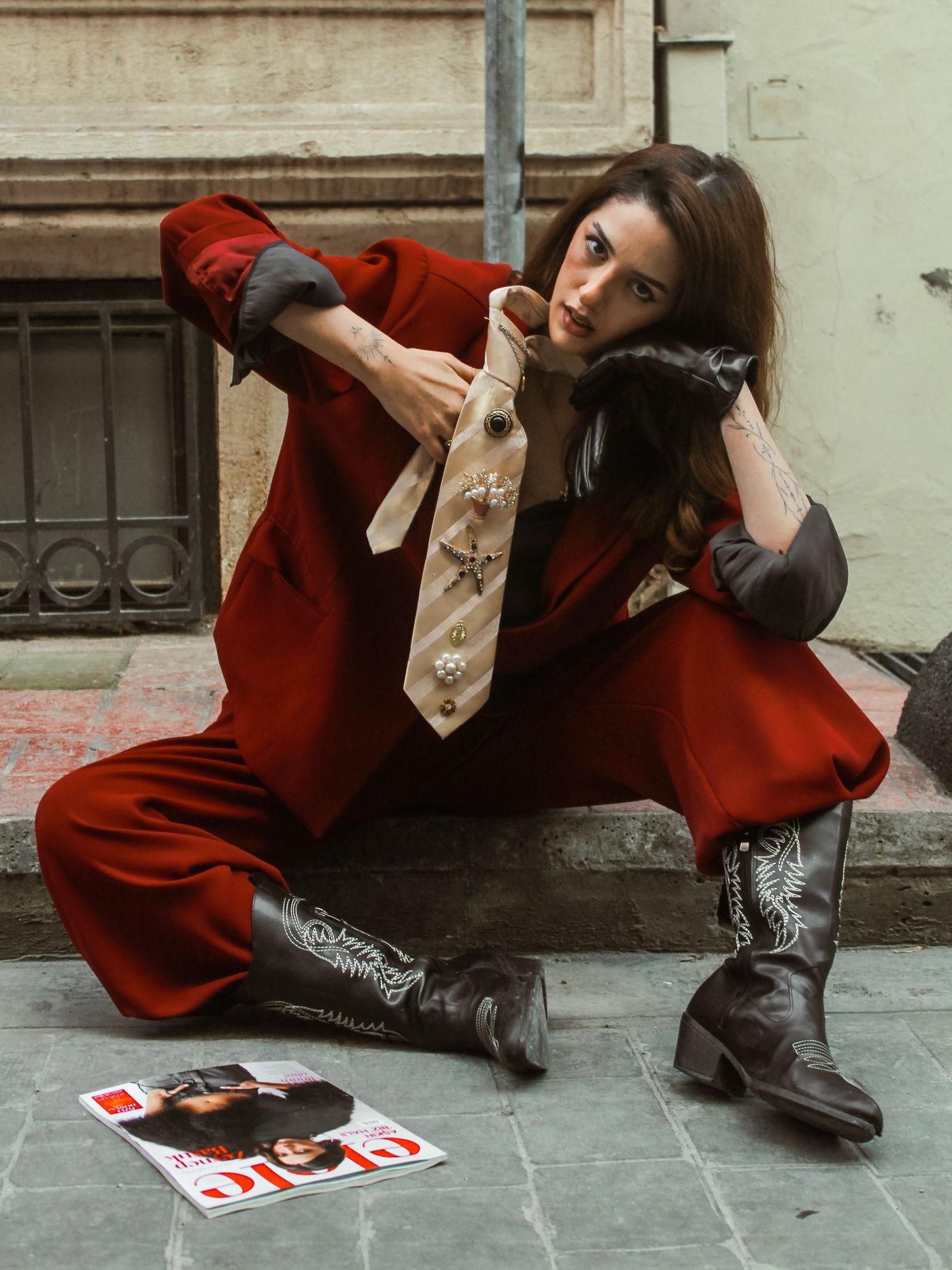 Rust Wool Suit
