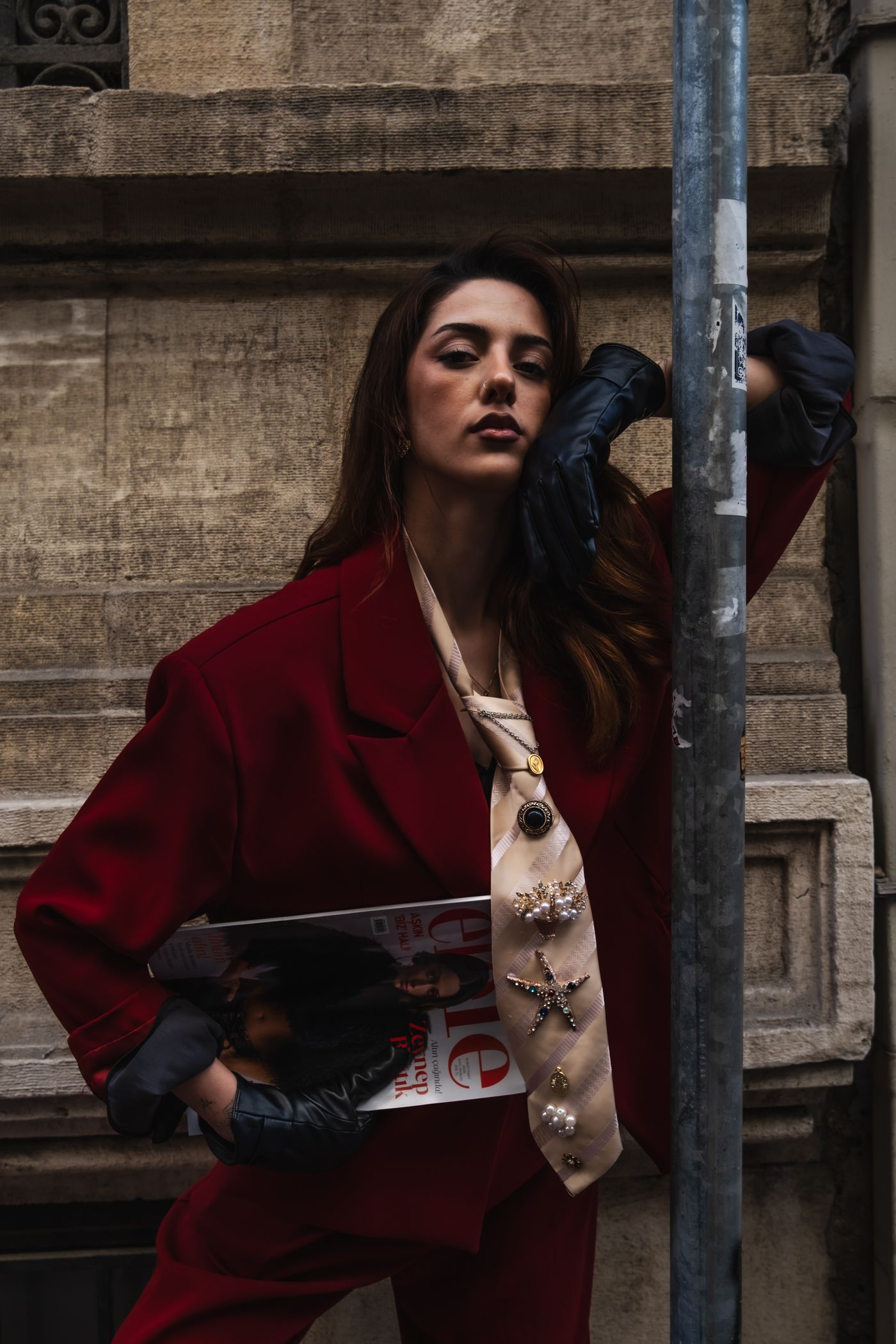 Oxblood Tailored Blazer