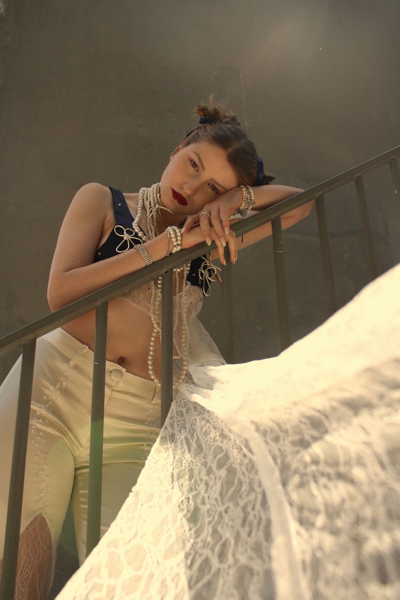 Pearl-Trimmed Slip
